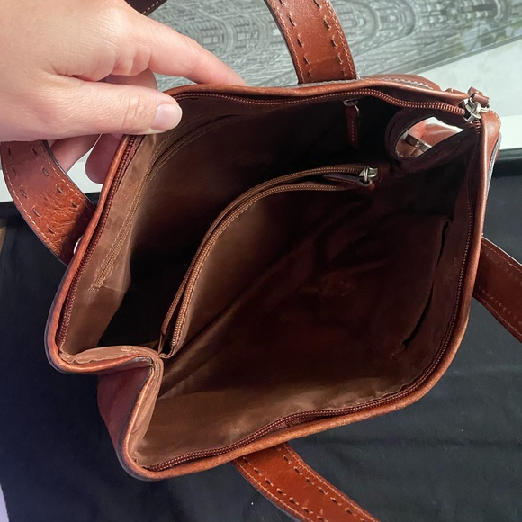 Fossil Cognac leather doctor style bag - Picture 14 of 16